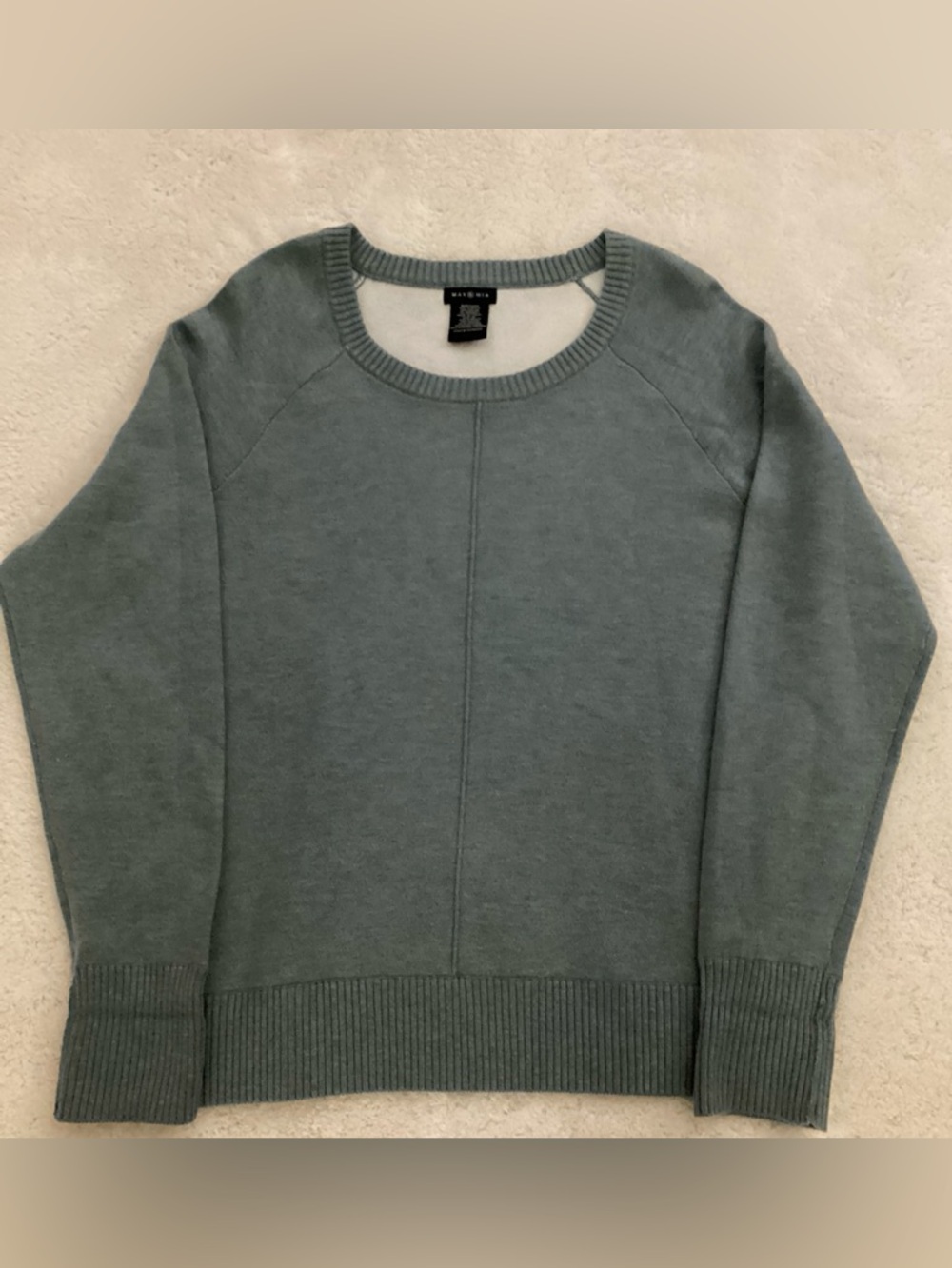 Max & Mia Ladies Long Sleeve Gray Pullover Sweater Size XL